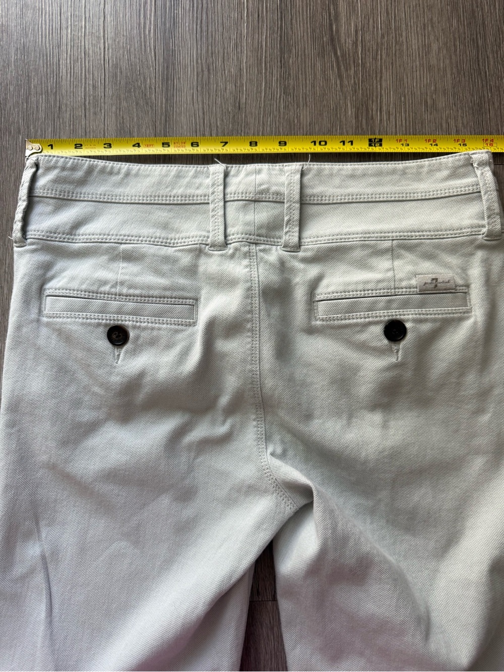 7 For All Mankind Light Gray Wide-Leg Flare Jeans Y2K - Picture 5 of 6